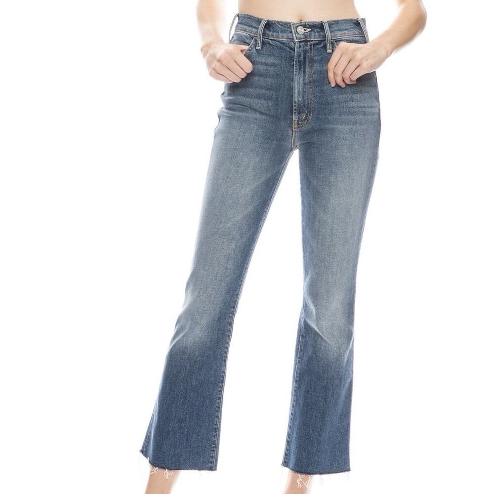 Mother The Hustler Ankle Fray Jeans in We All Scream Size 30